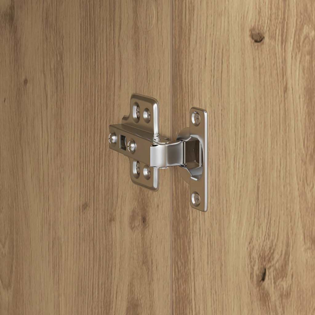 Highboard Eiche handwerklich 31,5 x 32 x 124 cm Holzwerkstoff