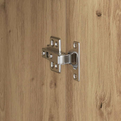 Highboard Eiche handwerklich 31,5 x 32 x 124 cm Holzwerkstoff