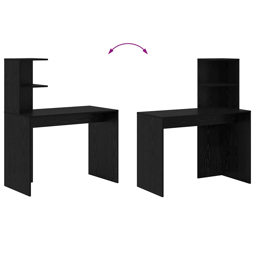 Schreibtisch Schwarze Eiche 102 x 50 x 124 cm Holzwerkstoff