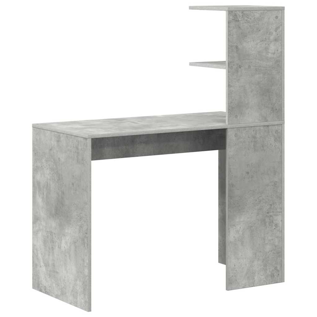 Schreibtisch Betongrau 102 x 50 x 124 cm Holzwerkstoff