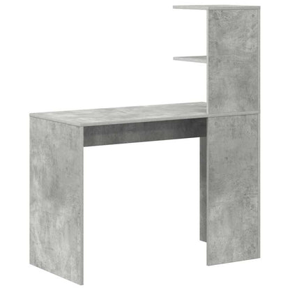 Schreibtisch Betongrau 102 x 50 x 124 cm Holzwerkstoff