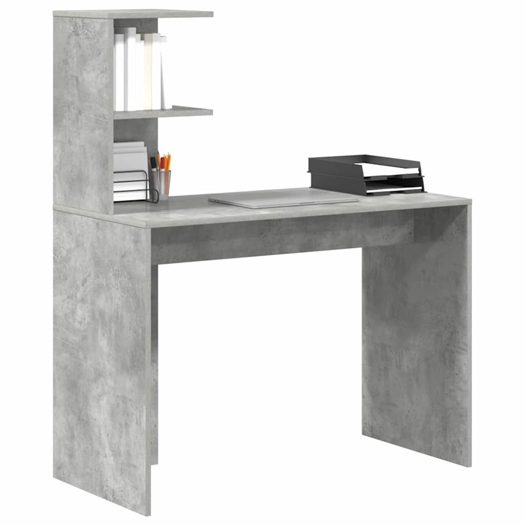 Schreibtisch Betongrau 102 x 50 x 124 cm Holzwerkstoff