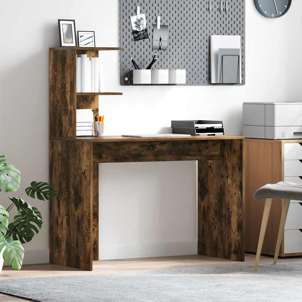 Schreibtisch Räuchereiche 102 x 50 x 124 cm Holzwerkstoff