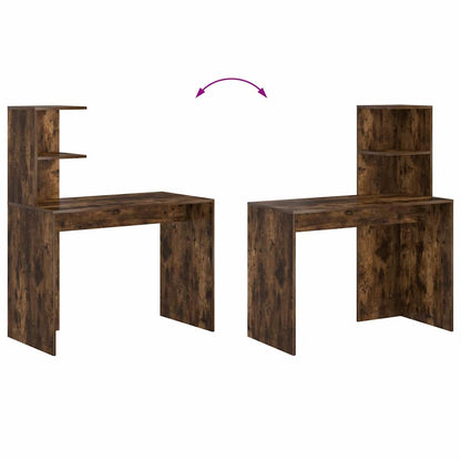 Schreibtisch Räuchereiche 102 x 50 x 124 cm Holzwerkstoff