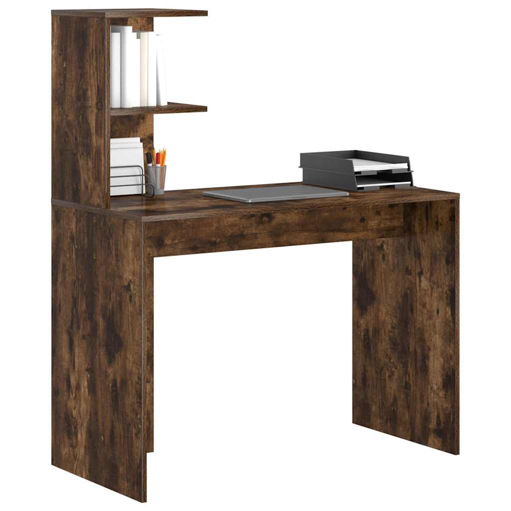 Schreibtisch Räuchereiche 102 x 50 x 124 cm Holzwerkstoff