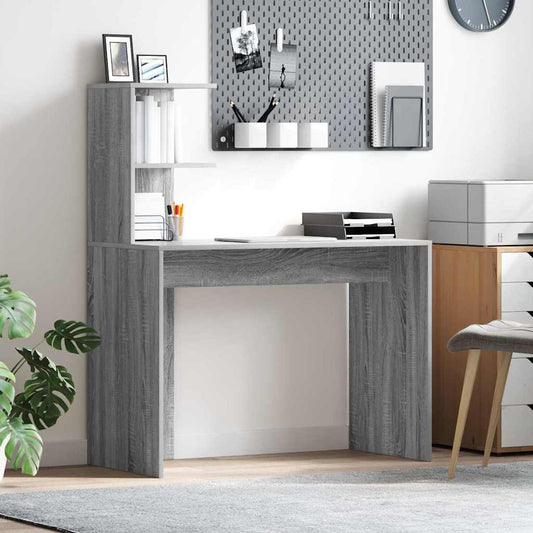 Schreibtisch Grau Sonoma 102 x 50 x 124 cm Holzwerkstoff