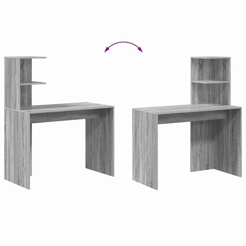 Schreibtisch Grau Sonoma 102 x 50 x 124 cm Holzwerkstoff