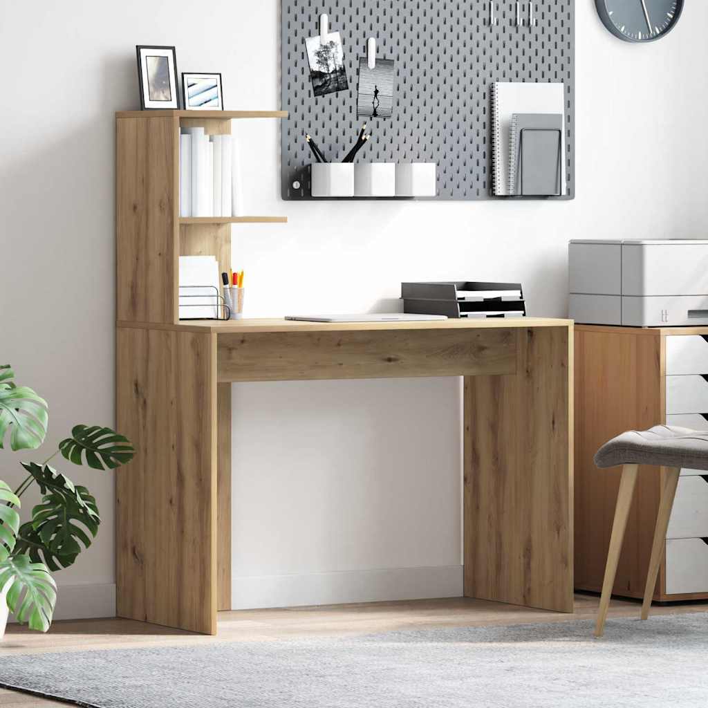 Schreibtisch Eiche handwerklich 102 x 50 x 124 cm Holzwerkstoff