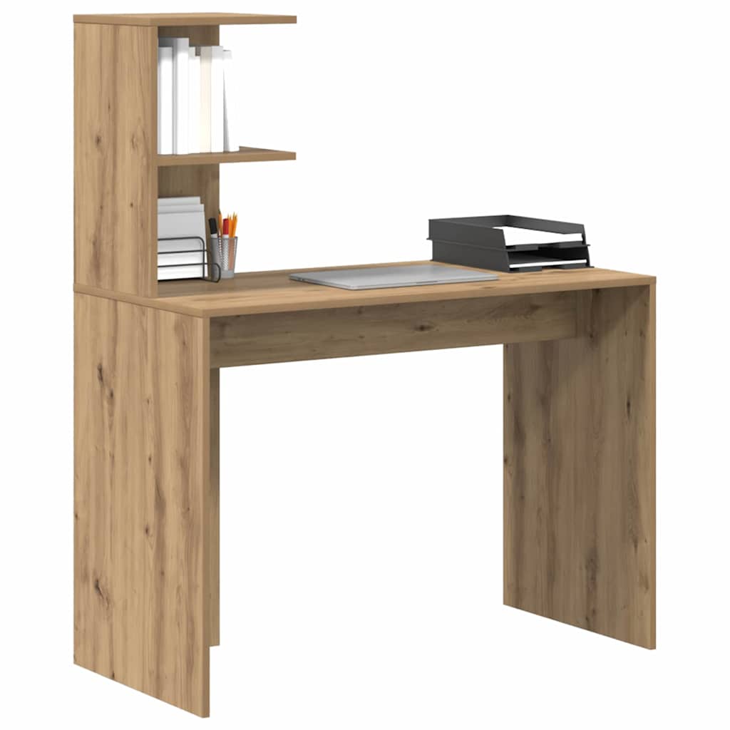 Schreibtisch Eiche handwerklich 102 x 50 x 124 cm Holzwerkstoff