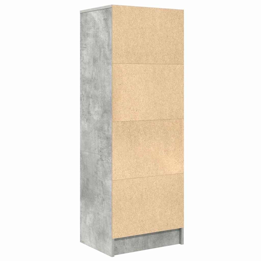 Hochboard Betongrau 45,5 x 34 x 127 cm Holzwerkstoff