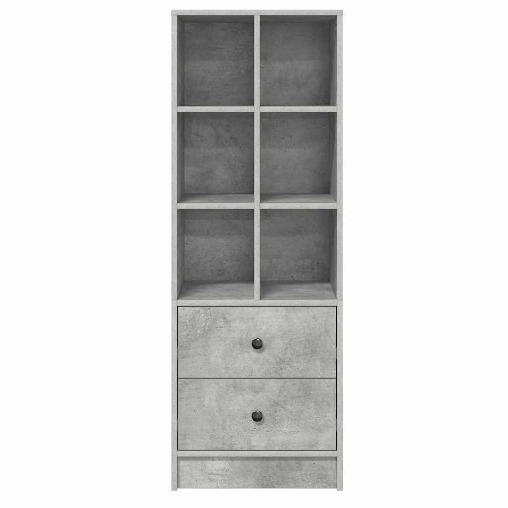 Hochboard Betongrau 45,5 x 34 x 127 cm Holzwerkstoff