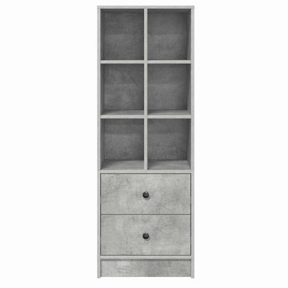 Hochboard Betongrau 45,5 x 34 x 127 cm Holzwerkstoff