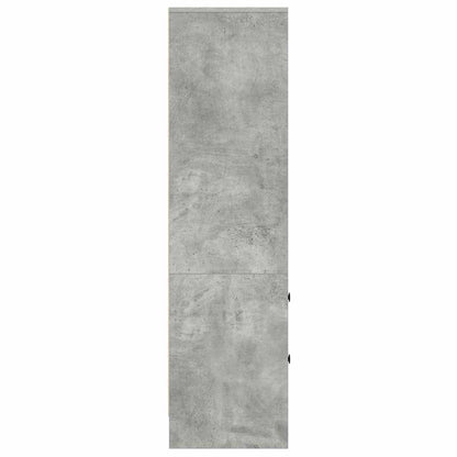 Hochboard Betongrau 45,5 x 34 x 127 cm Holzwerkstoff