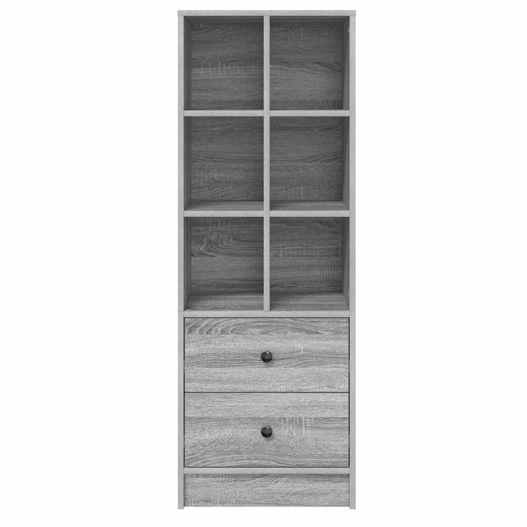 Hochboard Grau Sonoma 45,5 x 34 x 127 cm Holzwerkstoff