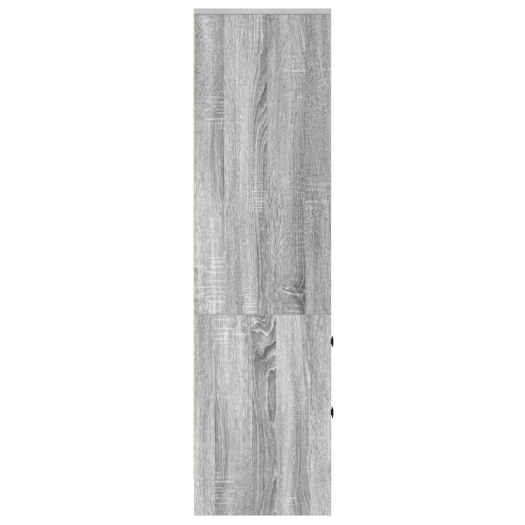 Hochboard Grau Sonoma 45,5 x 34 x 127 cm Holzwerkstoff