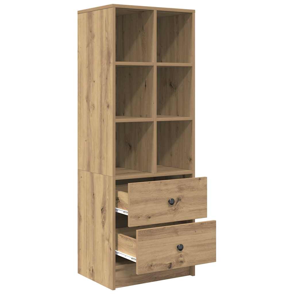 Hochboard Eiche handwerklich 45,5 x 34 x 127 cm Holzwerkstoff
