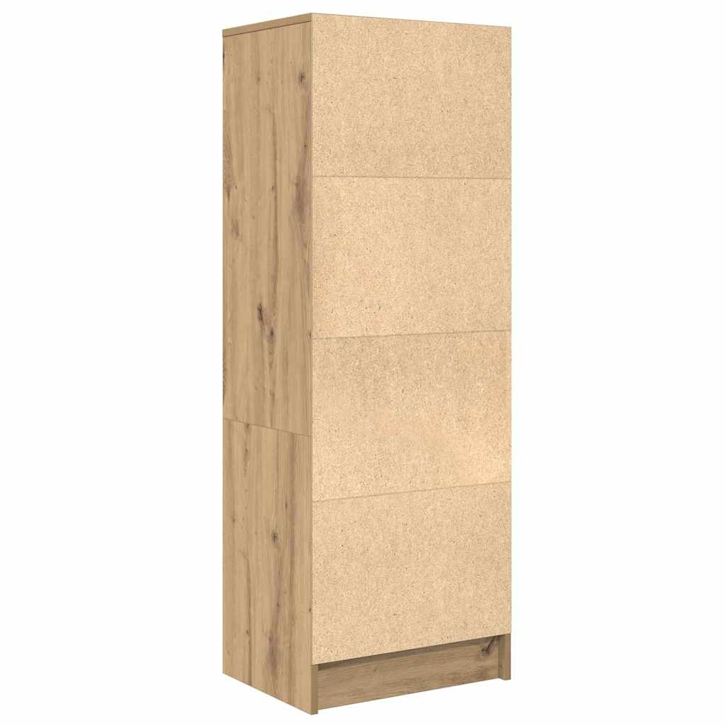 Hochboard Eiche handwerklich 45,5 x 34 x 127 cm Holzwerkstoff
