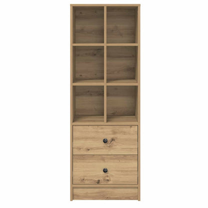 Hochboard Eiche handwerklich 45,5 x 34 x 127 cm Holzwerkstoff