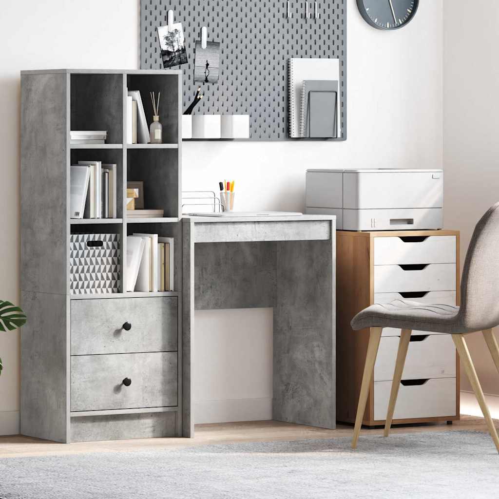 Schreibtisch Betongrau 60 x 40 x 76 cm Holzwerkstoff