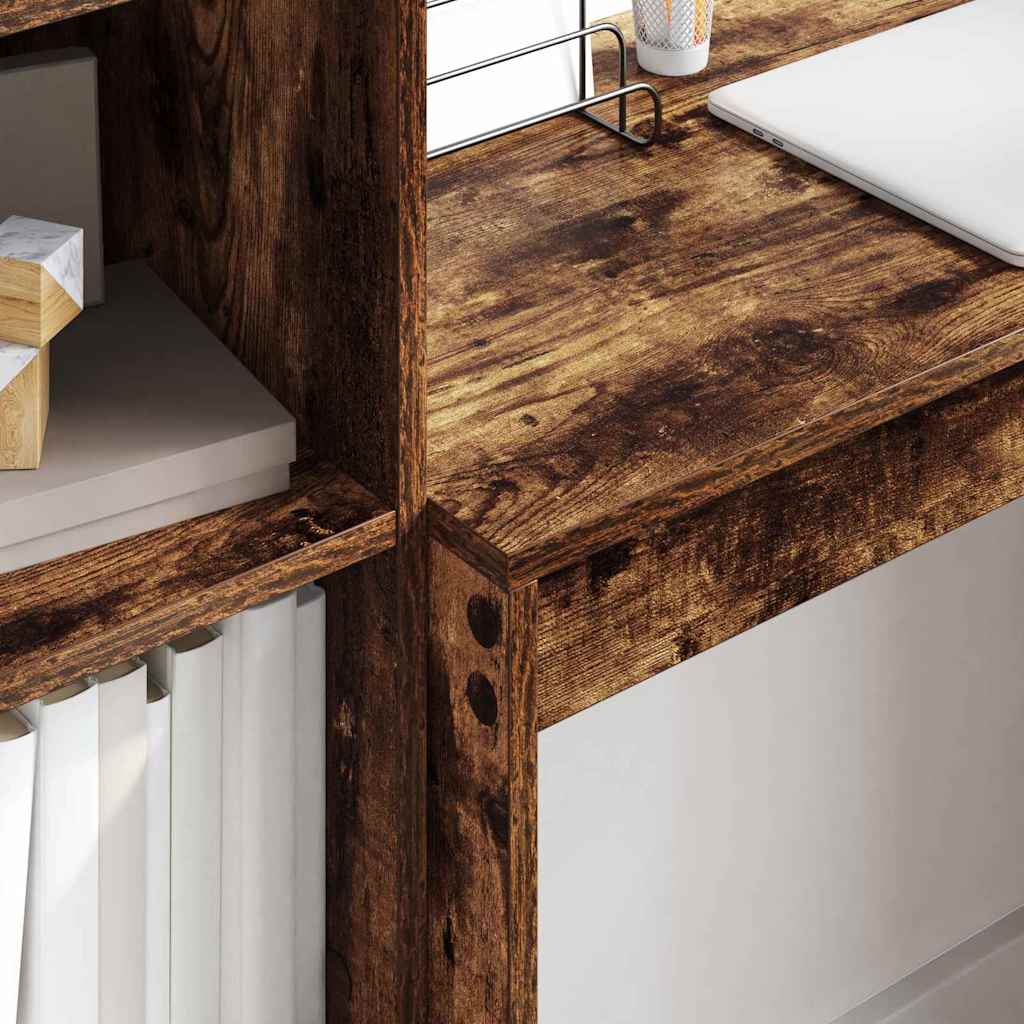 Schreibtisch Räuchereiche 80 x 40 x 76 cm Holzwerkstoff