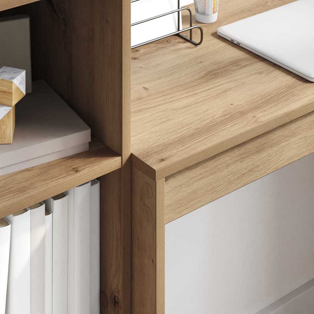 Schreibtisch Eiche handwerklich 80 x 40 x 76 cm Holzwerkstoff