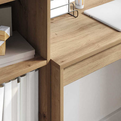 Schreibtisch Eiche handwerklich 80 x 40 x 76 cm Holzwerkstoff