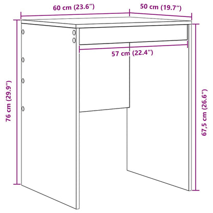 Schreibtisch Grau Sonoma 60 x 50 x 76 cm Holzwerkstoff