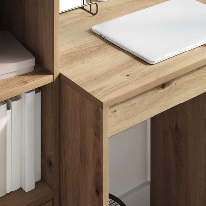 Schreibtisch Eiche handwerklich 60 x 50 x 76 cm Holzwerkstoff