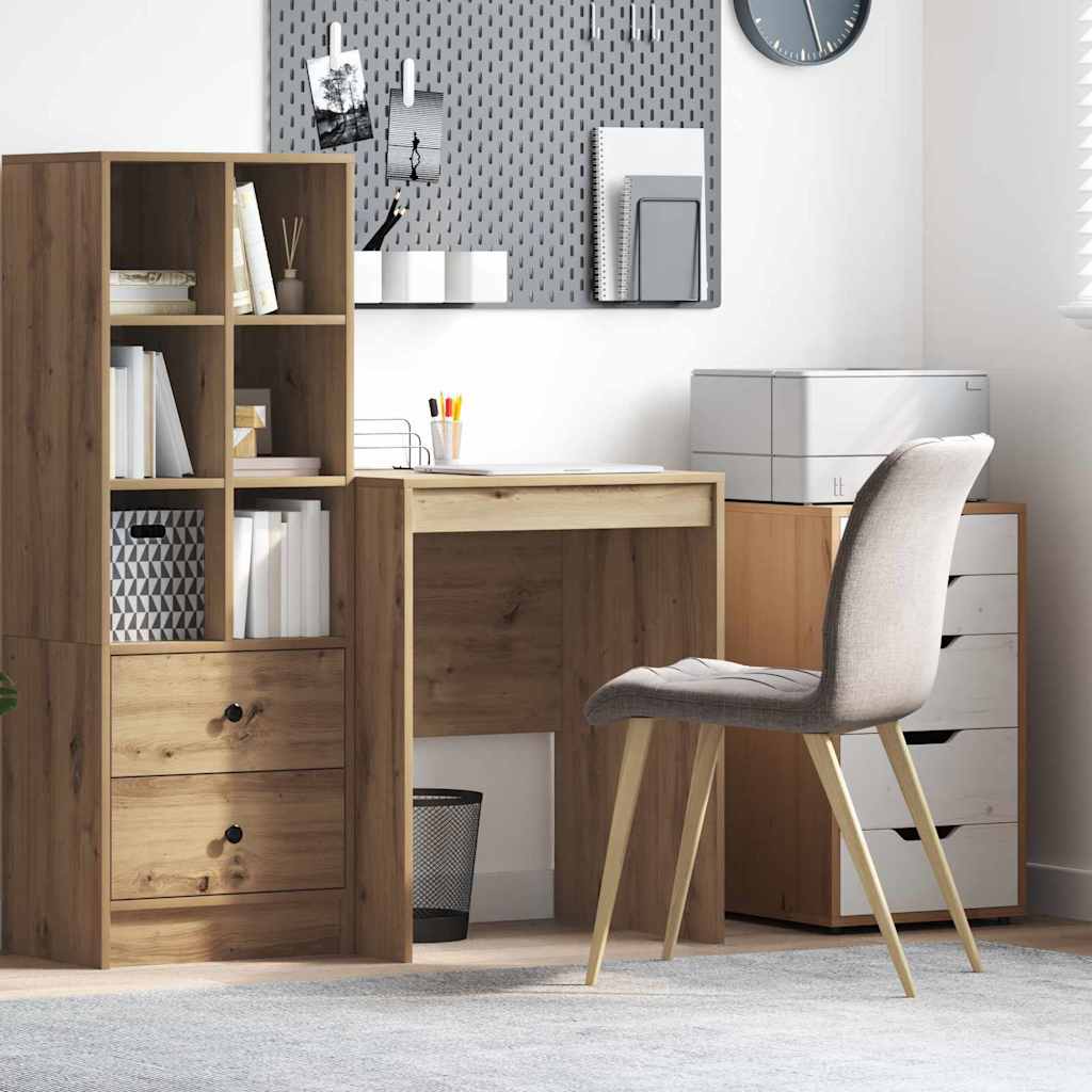 Schreibtisch Eiche handwerklich 60 x 50 x 76 cm Holzwerkstoff