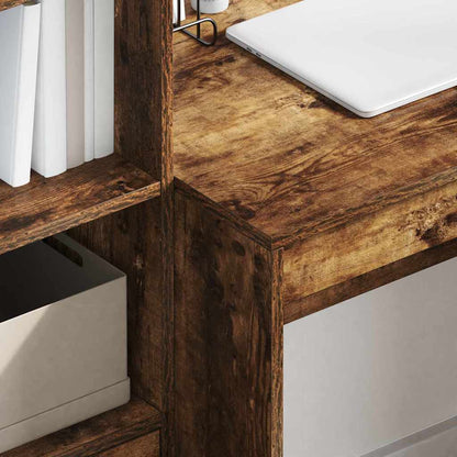 Schreibtisch Räuchereiche 90 x 50 x 76 cm Holzwerkstoff