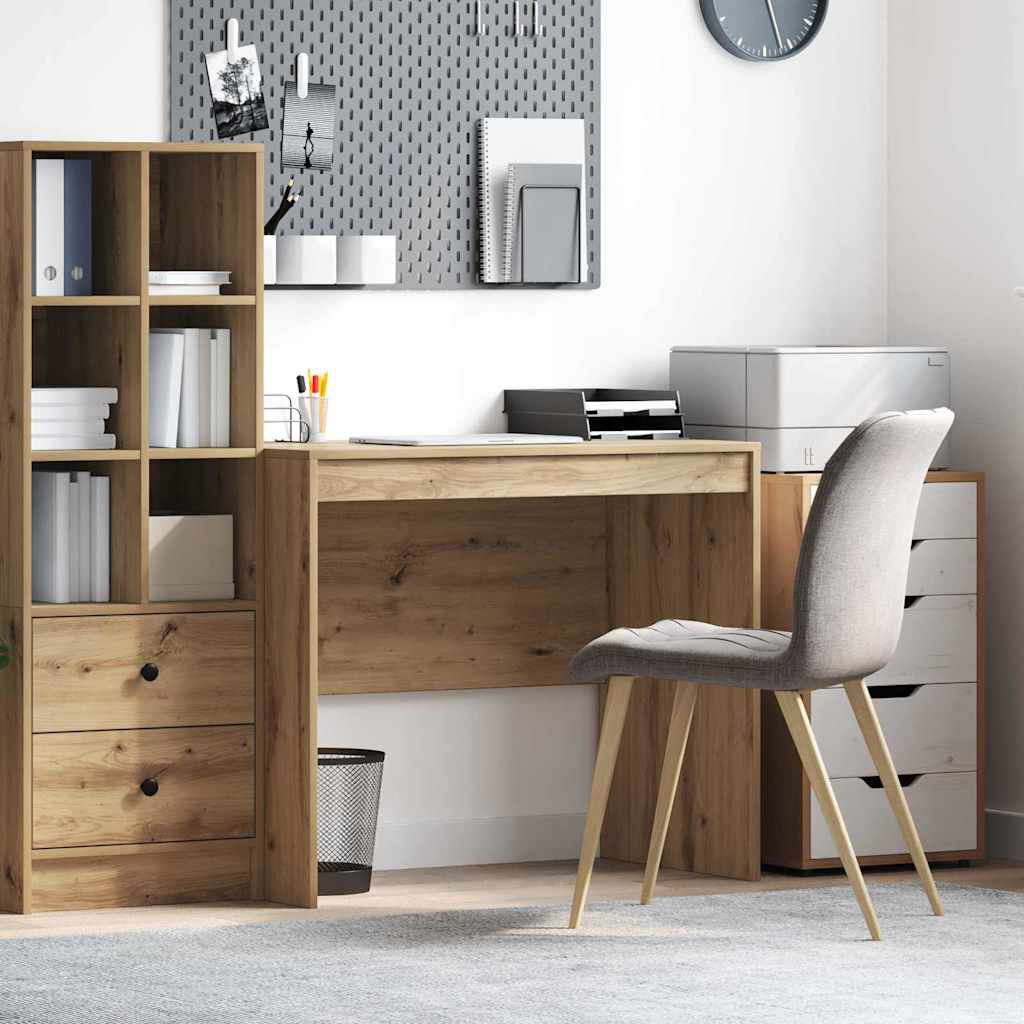 Schreibtisch Eiche handwerklich 90 x 50 x 76 cm Holzwerkstoff