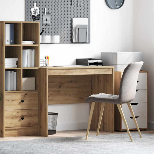 Schreibtisch Eiche handwerklich 90 x 50 x 76 cm Holzwerkstoff