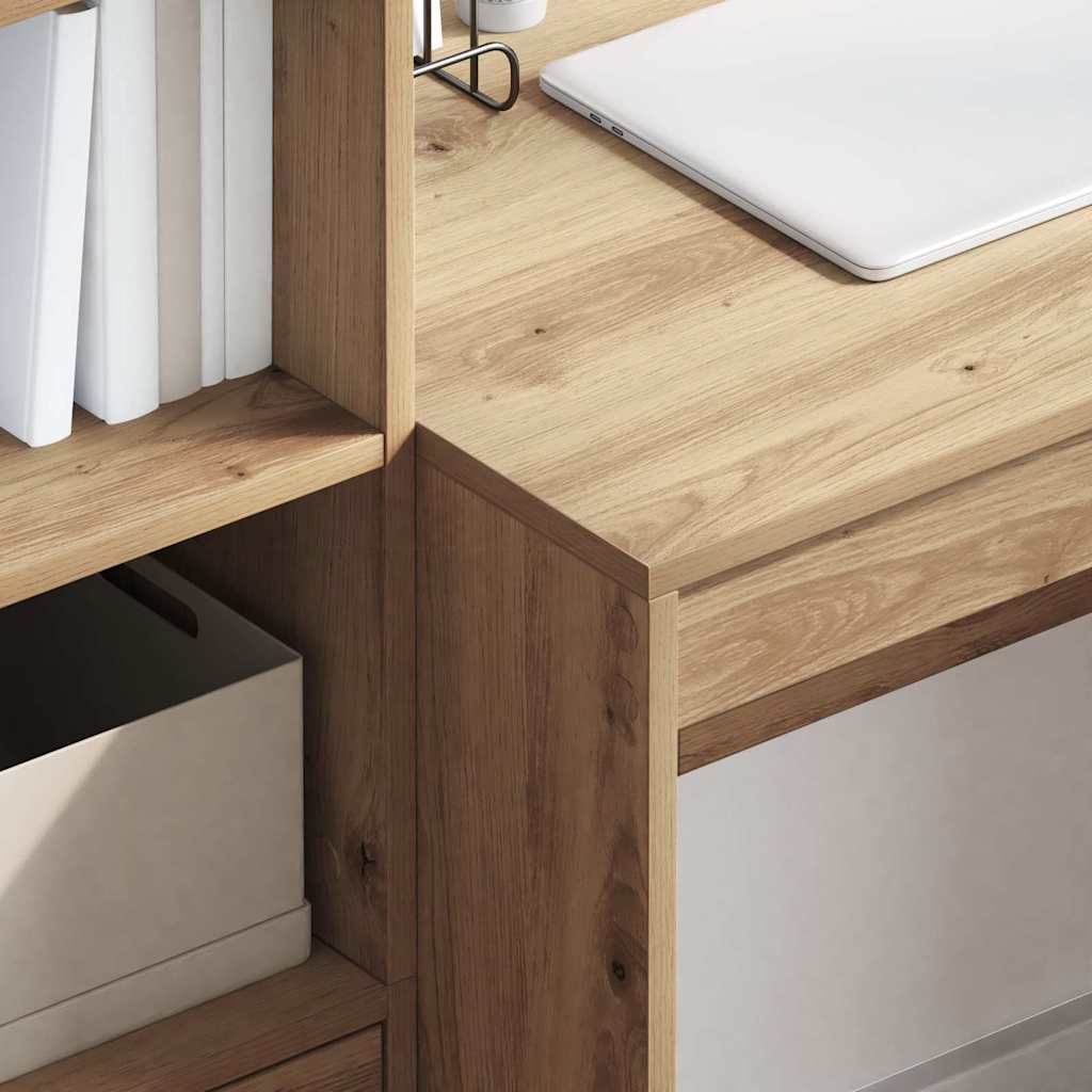 Schreibtisch Eiche handwerklich 100 x 50 x 76 cm Holzwerkstoff