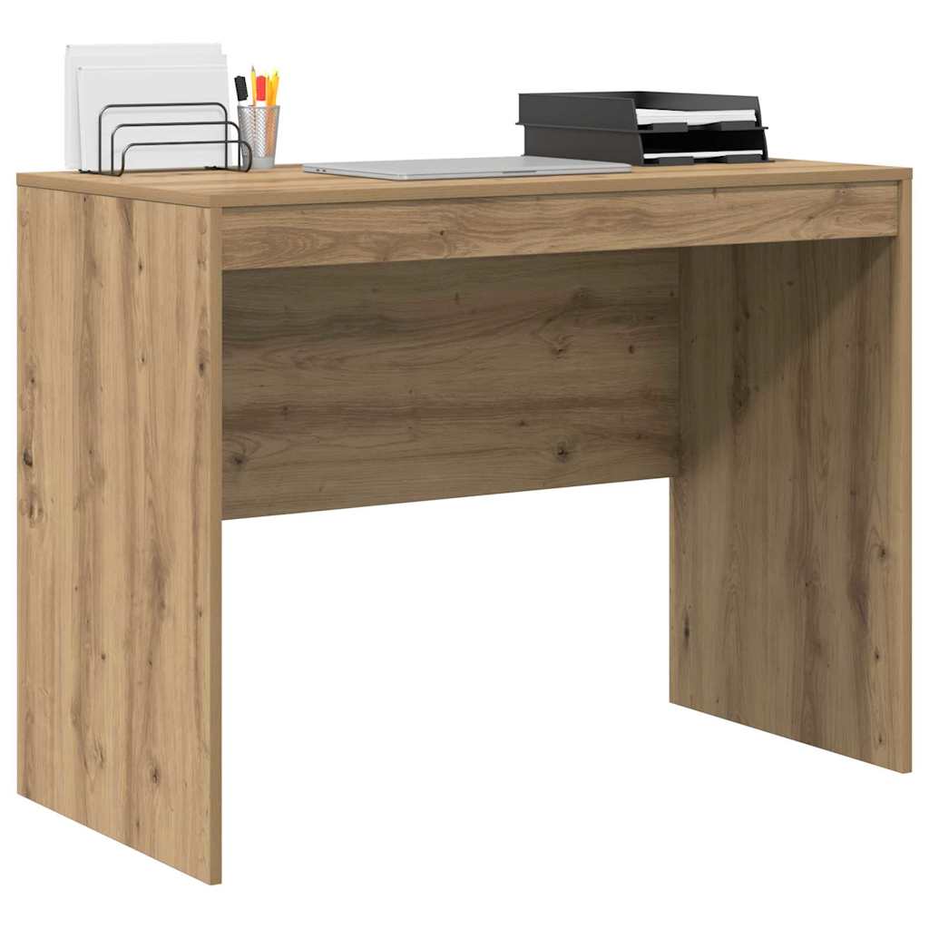 Schreibtisch Eiche handwerklich 100 x 50 x 76 cm Holzwerkstoff