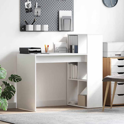 Tisch mit Regal Weiß 108 x 55 x 103,5 cm Holzwerkstoff