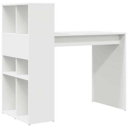 Tisch mit Regal Weiß 108 x 55 x 103,5 cm Holzwerkstoff