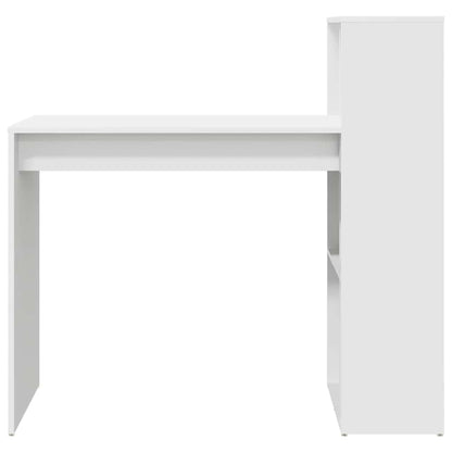 Tisch mit Regal Weiß 108 x 55 x 103,5 cm Holzwerkstoff