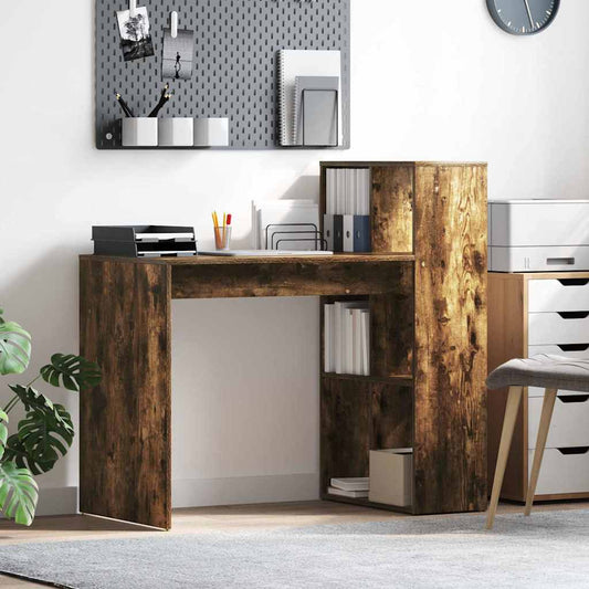 Tisch mit Regal Räuchereiche 108 x 55 x 103,5 cm Holzwerkstoff