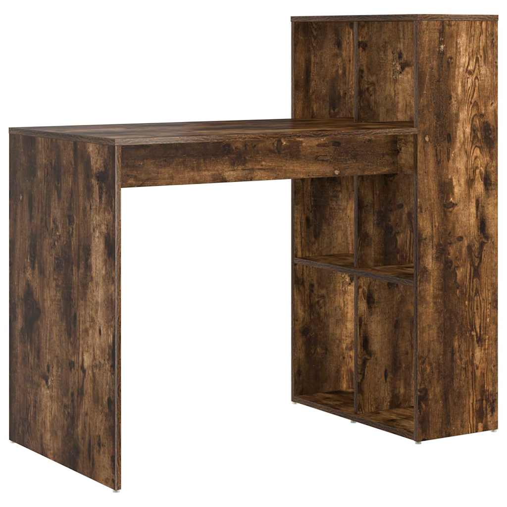 Tisch mit Regal Räuchereiche 108 x 55 x 103,5 cm Holzwerkstoff