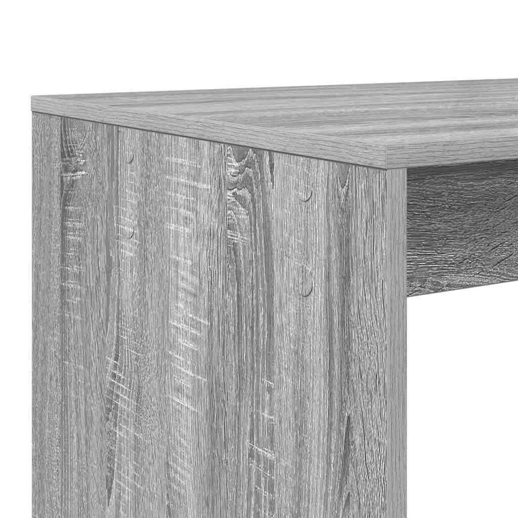 Tisch mit Regal Graues Sonoma 108 x 55 x 103,5 cm Holzwerkstoff