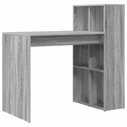 Tisch mit Regal Graues Sonoma 108 x 55 x 103,5 cm Holzwerkstoff