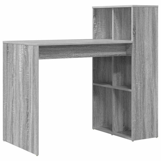 Tisch mit Regal Graues Sonoma 108 x 55 x 103,5 cm Holzwerkstoff