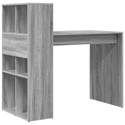 Tisch mit Regal Graues Sonoma 108 x 55 x 103,5 cm Holzwerkstoff
