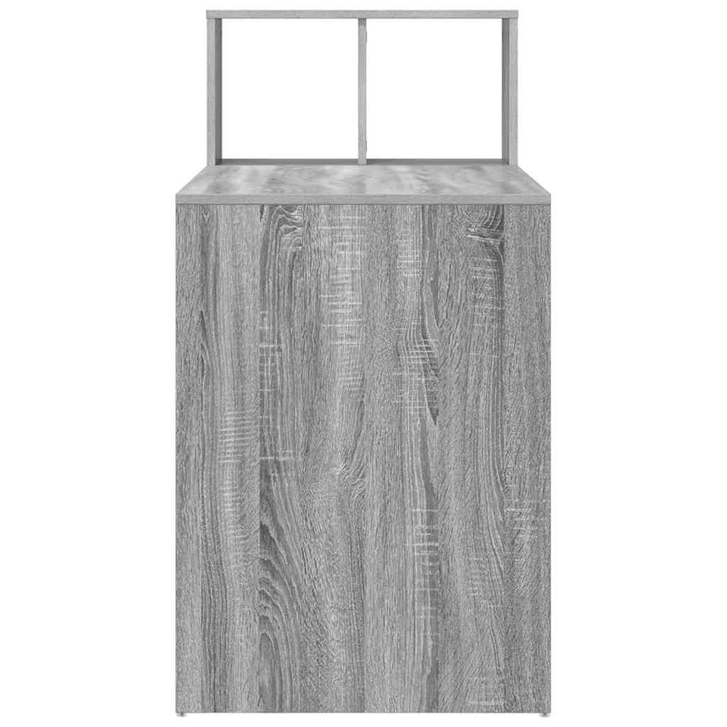 Tisch mit Regal Graues Sonoma 108 x 55 x 103,5 cm Holzwerkstoff