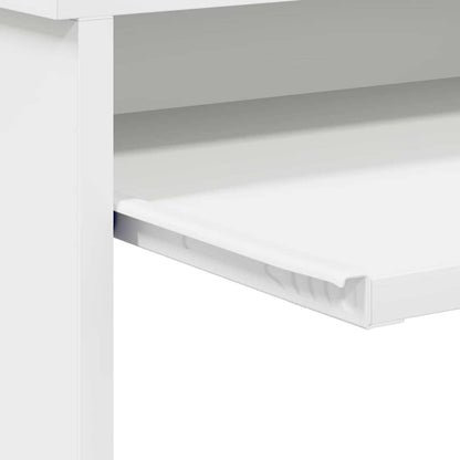 Tisch mit Regal Weiß 106 x 40 x 88,5 cm Holzwerkstoff