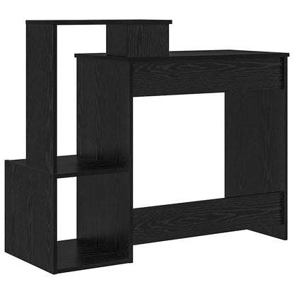 Tisch mit Regal Schwarze Eiche 106 x 40 x 88,5 cm Holzwerkstoff