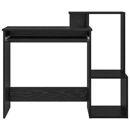 Tisch mit Regal Schwarze Eiche 106 x 40 x 88,5 cm Holzwerkstoff