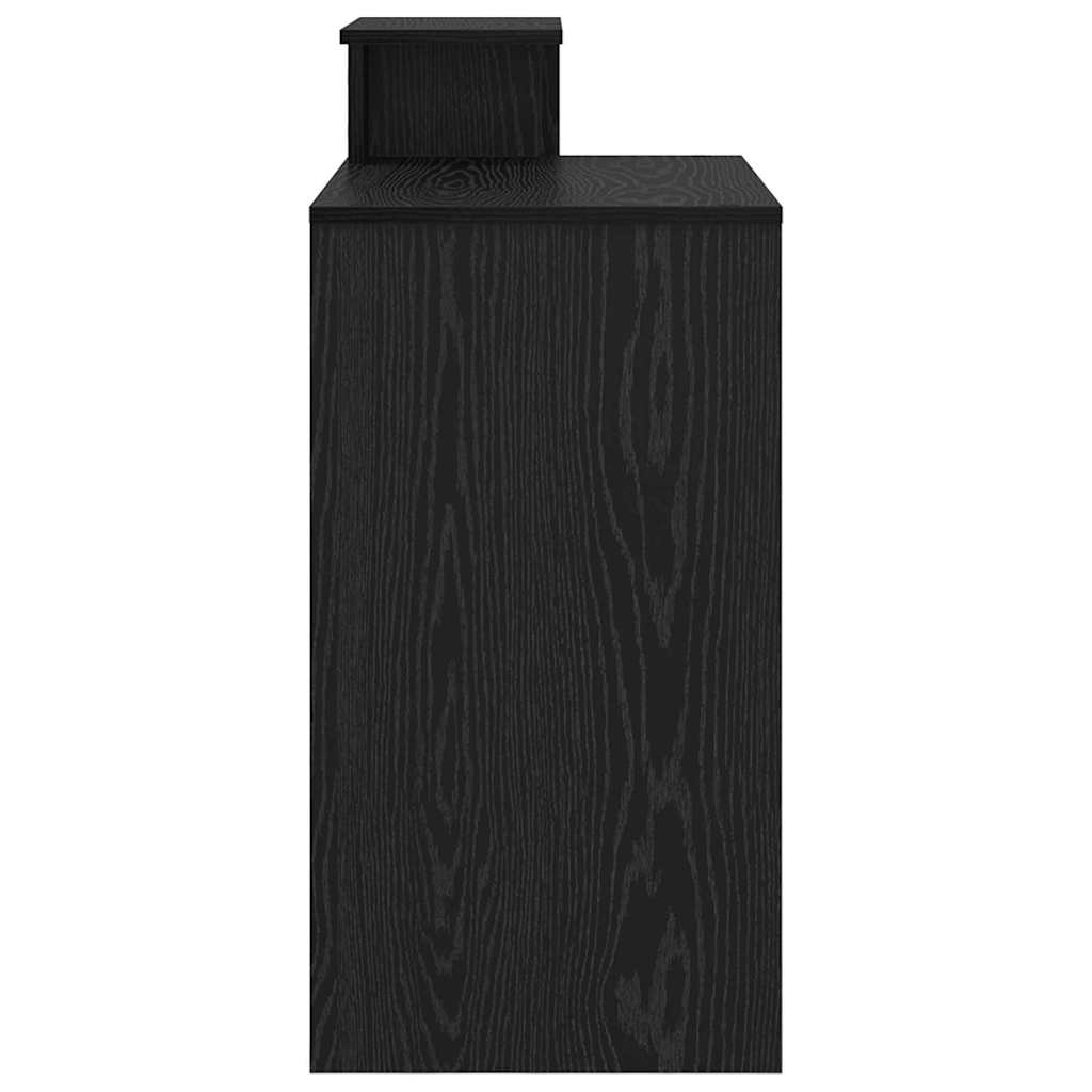 Tisch mit Regal Schwarze Eiche 106 x 40 x 88,5 cm Holzwerkstoff
