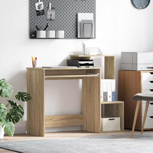 Tisch mit Regal Sonoma-Eiche 106 x 40 x 88,5 cm Holzwerkstoff