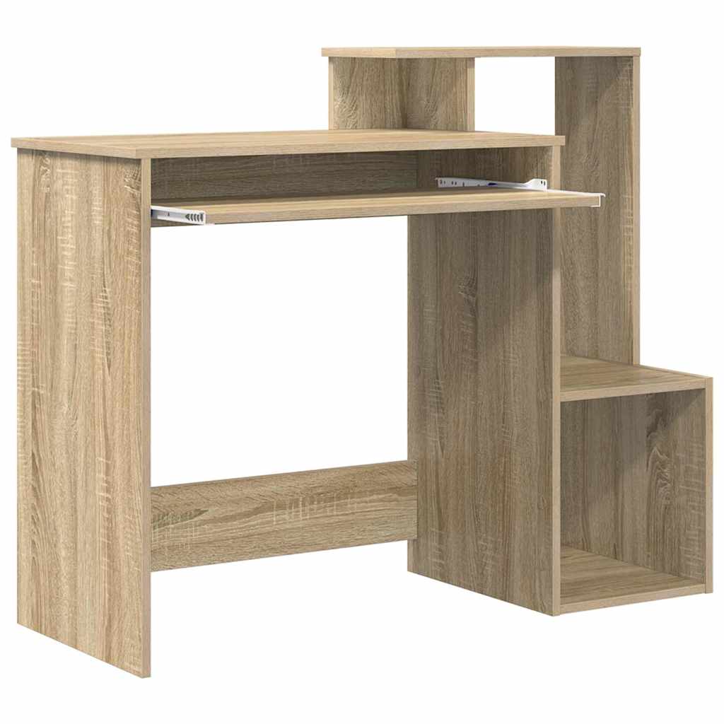 Tisch mit Regal Sonoma-Eiche 106 x 40 x 88,5 cm Holzwerkstoff